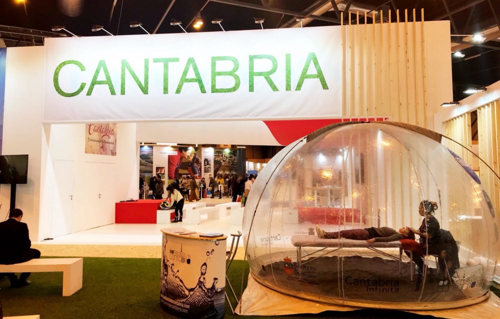 a Asociación de Balnearios de Cantabria presente dentro del stand de Cantabria en Fitur 2019